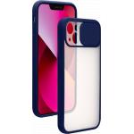 iPhone 13 Case Slide + Sliding cover for camera Blue Contour