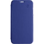 Folio iPhone 13 Premium dos Crystal Cuir Bleu