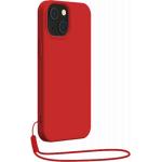 iPhone 13 mini Case Silicone Strap + Matching Hand Strap Red
