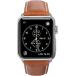 Bracelet Apple Watch 42-44-45-49mm Copenhagen Cuir 155 &agrave; 210mm Tan/Space Grey