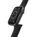 Bracelet Apple Watch 42-44-45-49mm Silicone 155 &agrave; 210mm Noir