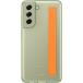 Coque Samsung Galaxy S21FE Grip Lanière Transparente Vert Olive