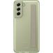 Coque Samsung Galaxy S21FE Grip Lanière Transparente Vert Olive