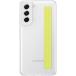 Coque Samsung Galaxy S21FE Grip Lanière Transparente Blanc