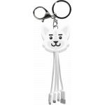 Câble 3 en 1 USB A/micro USB & USB C & Lightning 0,15m Chien Yello Koko