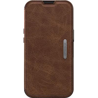Folio renforcé iPhone 13 Pro Strada Cuir Marron