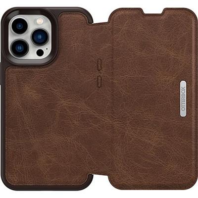 Folio renforcé iPhone 13 Pro Strada Cuir Marron