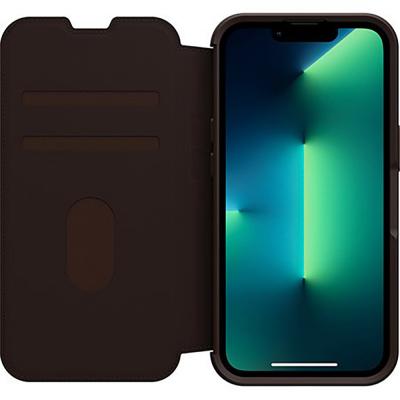 Folio renforcé iPhone 13 Pro Strada Cuir Marron