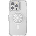 Coque MagSafe iPhone 13 Pro Popcase Fonction Stand avec PopGrip Slide Transparente