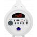 Enceinte Karaoké Bluetooth® Party Lite 50W Lumineuse avec 1 micro filaire Blanche