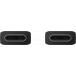 Câble USB C / USB C 3A 1.8m PD 25W Noir