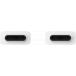 Câble USB C / USB C 3A 1.8m PD 25W Blanc