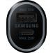 Chargeur voiture double 15 + 25 W USB A/USB C Noir Samsung