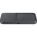 Station de charge sans fil 15W Qi 2 zones Smartphone + G Watch Noir
