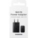 15W USB C PD Power Delivery Wall Charger Black Samsung