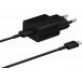 Kit Chargeur USB C 15W + Câble USB C / USB C 1m Noir