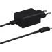 45W USB C PD Power Delivery Wall Charger + USB C to USB C Cable Black Samsung