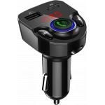 25W dual USB A+C PD Power Delivery with FM Transmitter Car Charger Black Bigben