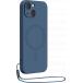 Coque MagSafe iPhone 13 / 14 Silicone Bleue