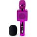 Microphone Enceinte Bluetooth® Party MIC 15W Karaoké avec effets lumineux Rose