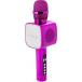 Microphone Enceinte Bluetooth® Party MIC 15W Karaoké avec effets lumineux Rose