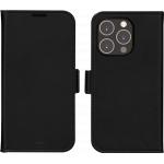Folio iPhone 14 Pro Stockholm Cuir Vegan Fonction Stand 2 en 1 Noir - Certifié GRS