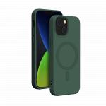 Coque MagSafe iPhone 14 Plus Silicone Verte