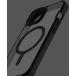 Coque renforcée MagSafe iPhone 14 Plus Hybrid R Solid 3m Transparente Noire - Certifié GRS
