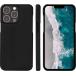 Folio iPhone 14 Pro Max Stockholm Cuir Vegan Fonction Stand 2 en 1 Noir - Certifié GRS