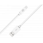 Câble USB A/Lightning 1,2m 2.4A Blanc Bigben
