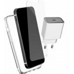 Pack iPhone 14 Pro 1 Protège-écran Original Force Glass + 1 Coque renforcée FEEL + 1 Chargeur Secteur USB-C 30W Force Power Lite Power Delivery Force Case