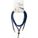 Bandoulière Cordon Universelle Amovible Bleue Marine avec Détail Gold