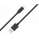 Câble USB A/Lightning 1,2m 2.4A Noir Bigben