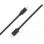 Câble USB C/Lightning 1,2m Noir - 100% Plastique recyclé Bigben