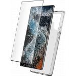 2 in 1 Pack Samsung Galaxy S23 Ultra 5G Case Soft Transparent + Screen protector 3D