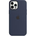 Coque MagSafe iPhone 12 Pro Max Silicone Bleu Marine