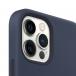 Coque MagSafe iPhone 12 Pro Max Silicone Bleu Marine