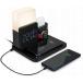 5 in 1 Charging Station with Alarm clock and Lamp Black Bigben