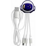 5 in 1 Cable - USB A+C/micro USB & USB C & Lightning 1m Astro Yello Koko