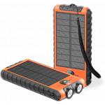 10000mAh Solar USB 2A+C Powerbank Orange/Black Bigben