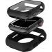 Coque renforcée Apple Watch 42-44-45-49mm Hybrid R Solid Noire - Certifié GRS