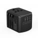 Adaptateur Chargeur Voyage 3 USB A + USB C Tripper 15W Europe/UK/USA/Australie Noir
