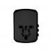 Adaptateur Chargeur Voyage 3 USB A + USB C Tripper 15W Europe/UK/USA/Australie Noir