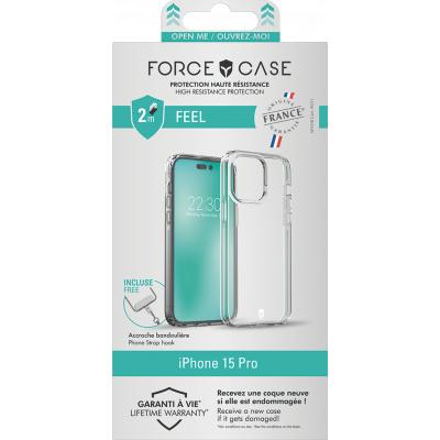 Coque renforcée iPhone 15 Pro FEEL Origine France Garantie 2m Transparente + Garantie à vie - Origine France Garantie