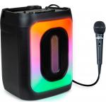 Enceinte Karaoké Bluetooth® Party HP S 30W Lumineuse avec 1 micro filaire Noire