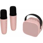 Bluetooth® Speaker Karaoke Party MIC 5W Luminous with 2 wireless micros Pink
