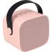 Enceinte Karaoké Bluetooth® Party MIC 5W Lumineuse avec 2 micros sans fil Rose