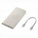 Powerbank sans fil 10000mAh 7.5W Qi / Smart Watch Charging 2 ports USB C Beige