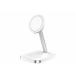 Station de charge sans fil 15W Qi Stand 2 zones Smartphone + Truewireless + Port de charge USB C + Chargeur Blanc