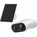 Kit Cam&eacute;ra connect&eacute;e CellGo Full Color 3MP 2K Ext&eacute;rieure avec panneau solaire Blanche